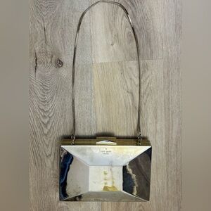 Kate Spade Madison Ave. Collection Emanuelle Gold Metal Mirror Clutch